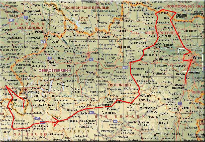 Karte &Ouml;sterreich 2001