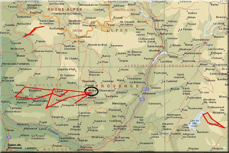 Karte Provence 95